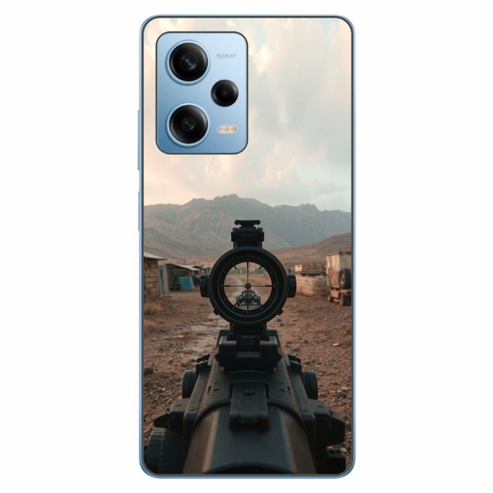 Husa compatibila cu Xiaomi Redmi Note 12 Pro 5G Silicon Gel Tpu Model First Person Shooter