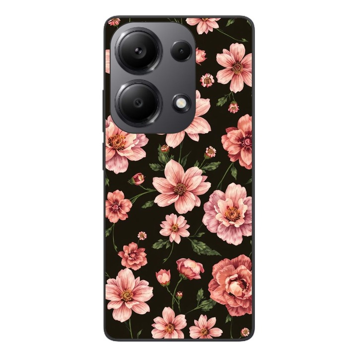 Husa compatibila cu Xiaomi Redmi Note 13 Pro 4G Silicon Gel Tpu Model Pink Spring Flowers