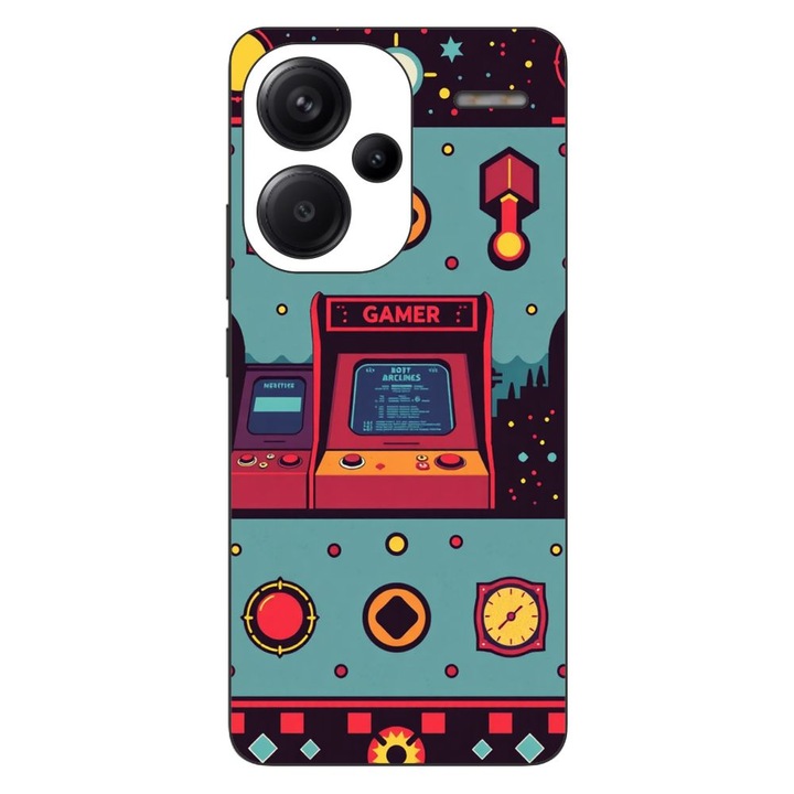 Husa compatibila cu Xiaomi Redmi Note 13 Pro Plus Silicon Gel Tpu Model Gamer Arcade Room