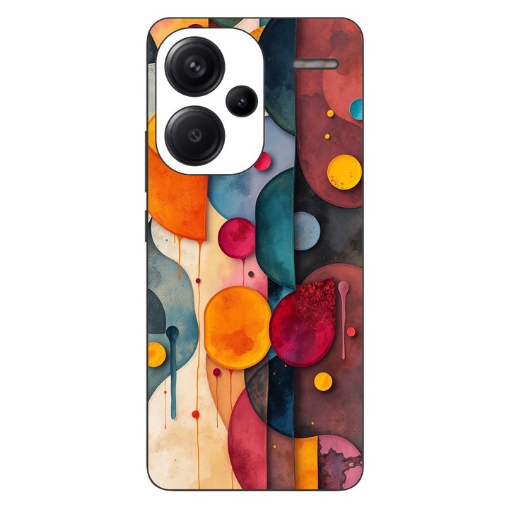 Husa compatibila cu Xiaomi Redmi Note 13 Pro Plus Silicon Gel Tpu Model Abstract Shapes and Colors