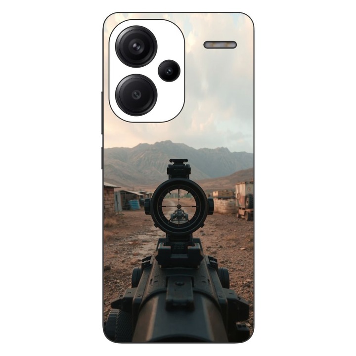Husa compatibila cu Xiaomi Redmi Note 13 Pro Plus Silicon Gel Tpu Model First Person Shooter
