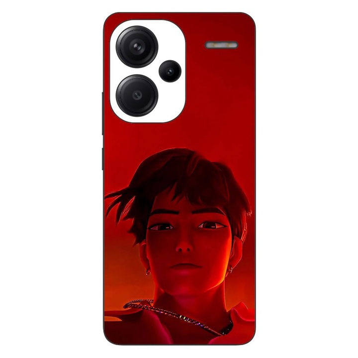 Husa compatibila cu Xiaomi Redmi Note 13 Pro Plus Silicon Gel Tpu Model KPop Demon Hunters Jinu Red