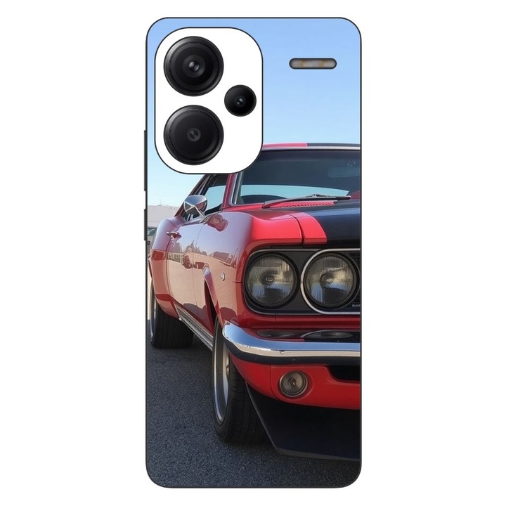 Husa compatibila cu Xiaomi Redmi Note 13 Pro Plus Silicon Gel Tpu Model Red Muscle Car