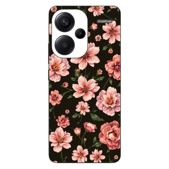 Husa compatibila cu Xiaomi Redmi Note 13 Pro Plus Silicon Gel Tpu Model Pink Spring Flowers