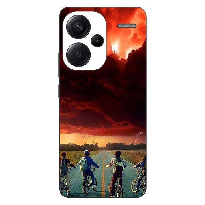 Husa compatibila cu Xiaomi Redmi Note 13 Pro Plus Silicon Gel Tpu Model Stranger Things Red Sky