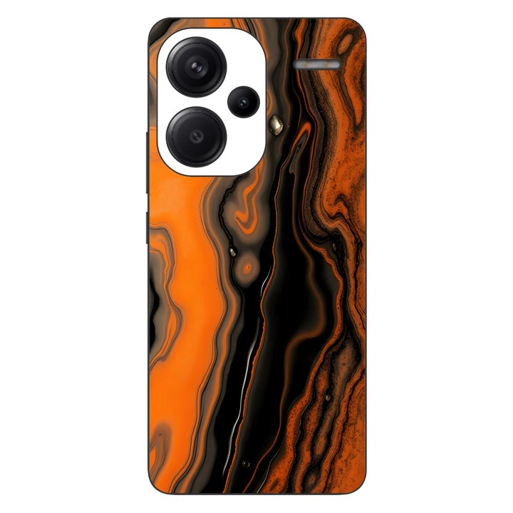 Husa compatibila cu Xiaomi Redmi Note 13 Pro Plus Silicon Gel Tpu Model Metallic Lava Flow Pattern