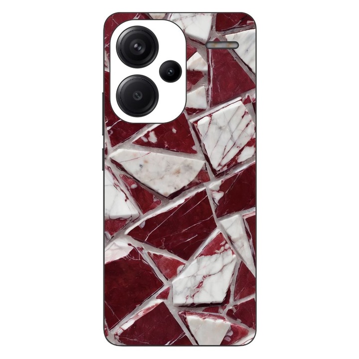 Husa compatibila cu Xiaomi Redmi Note 13 Pro Plus Silicon Gel Tpu Model Broken Glass Red Blood