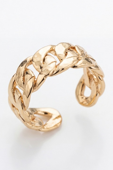 Atelier Miu, Cercei earcuff cu model lant, Auriu