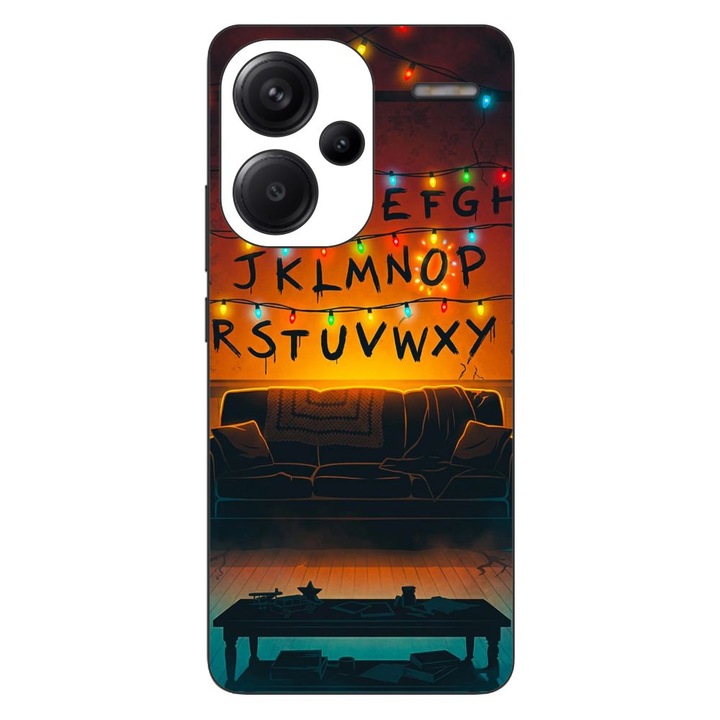 Husa compatibila cu Xiaomi Redmi Note 13 Pro Plus Silicon Gel Tpu Model Stranger Things Alphabet Fairy Lights