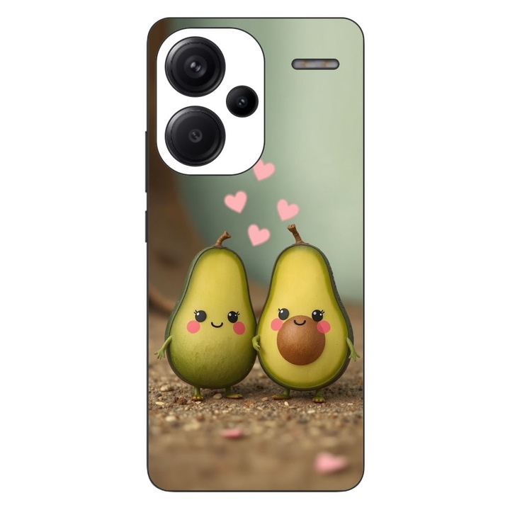 Husa compatibila cu Xiaomi Redmi Note 13 Pro Plus Silicon Gel Tpu Model Kawaii Avocados in Love