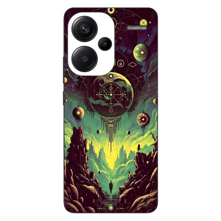 Husa compatibila cu Xiaomi Redmi Note 13 Pro Plus Silicon Gel Tpu Model Mystical Planet