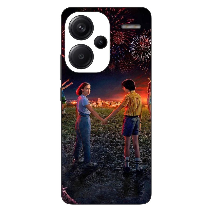 Husa compatibila cu Xiaomi Redmi Note 13 Pro Plus Silicon Gel Tpu Model Stranger Things Fireworks