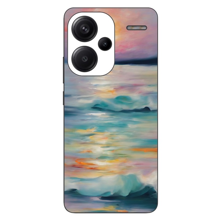 Husa compatibila cu Xiaomi Redmi Note 13 Pro Plus Silicon Gel Tpu Model Watercolor Sea View