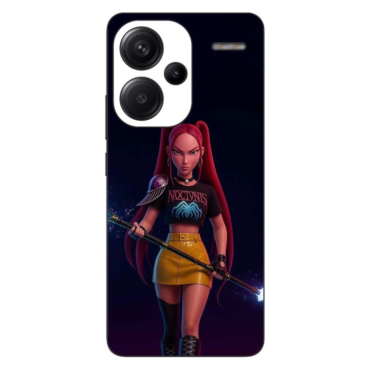 Husa compatibila cu Xiaomi Redmi Note 13 Pro Plus Silicon Gel Tpu Model KPop Demon Hunters Mira Fight