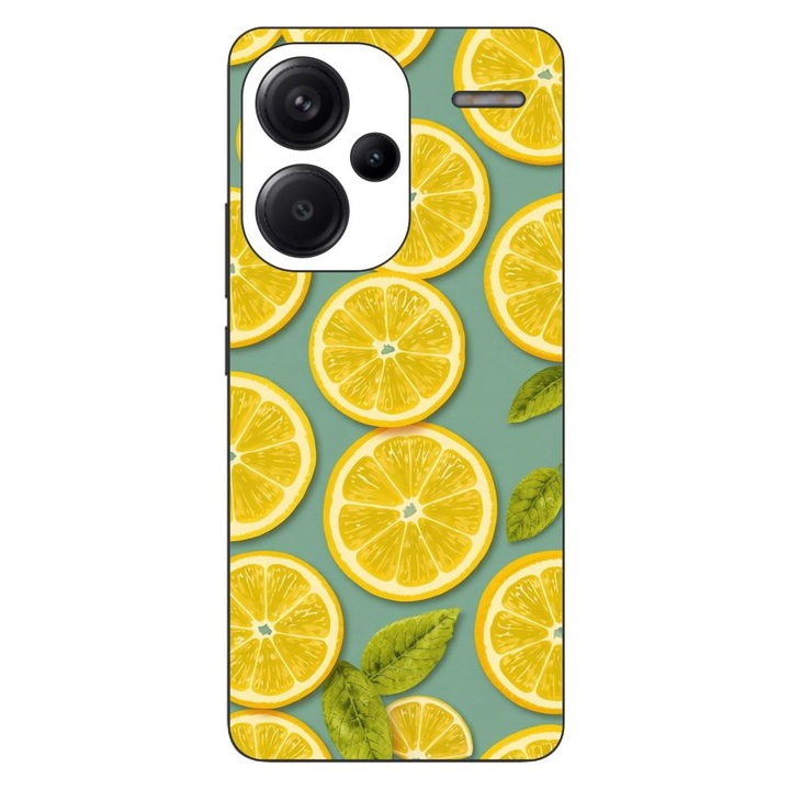 Husa compatibila cu Xiaomi Redmi Note 13 Pro Plus Silicon Gel Tpu Model Summer Lemon Slices