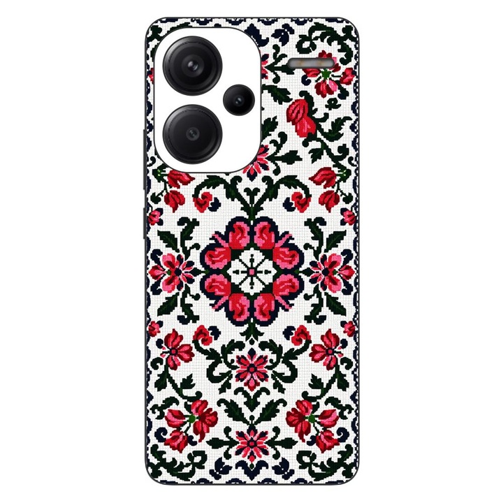 Husa compatibila cu Xiaomi Redmi Note 13 Pro Plus Silicon Gel Tpu Model Traditional Knit Design