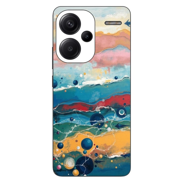 Husa compatibila cu Xiaomi Redmi Note 13 Pro Plus Silicon Gel Tpu Model Painted Waterworld
