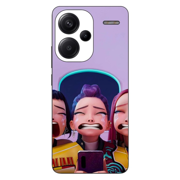Husa compatibila cu Xiaomi Redmi Note 13 Pro Plus Silicon Gel Tpu Model KPop Demon Hunters Crying Girls