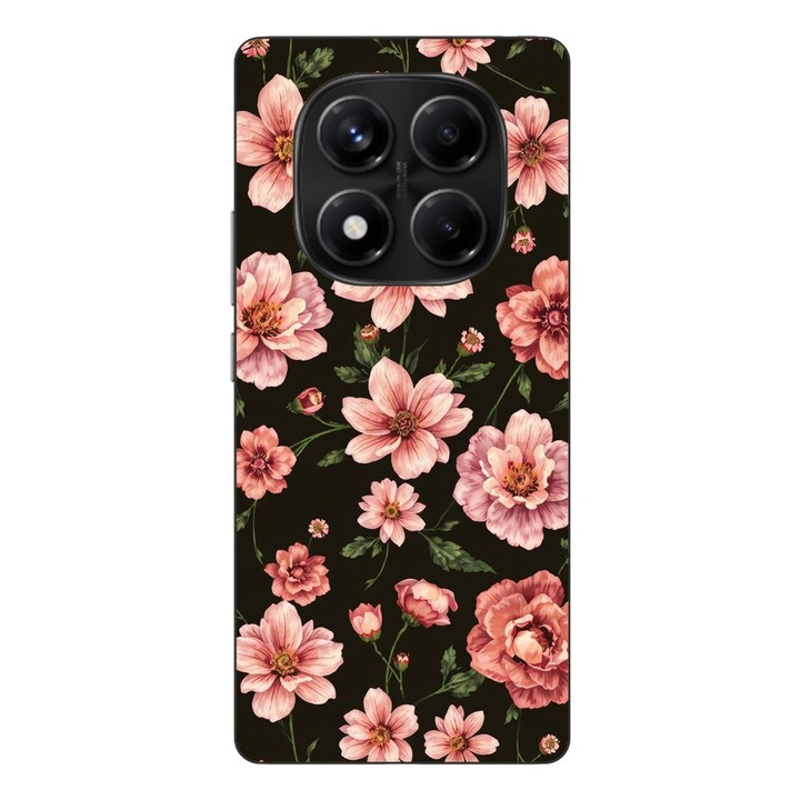 Husa compatibila cu Xiaomi Redmi Note 14 Pro 4G Silicon Gel Tpu Model Pink Spring Flowers