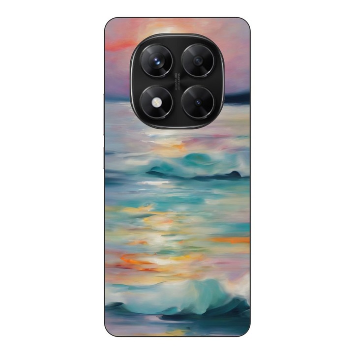 Husa compatibila cu Xiaomi Redmi Note 14 Pro 5G Silicon Gel Tpu Model Watercolor Sea View
