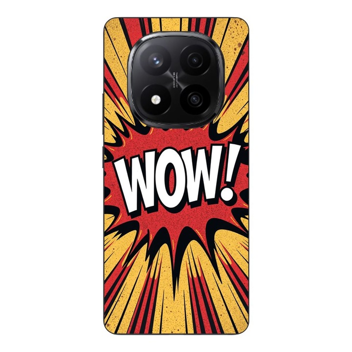 Husa compatibila cu Xiaomi Redmi Note 14 Pro Plus Silicon Gel Tpu Model Comic Book WOW Text