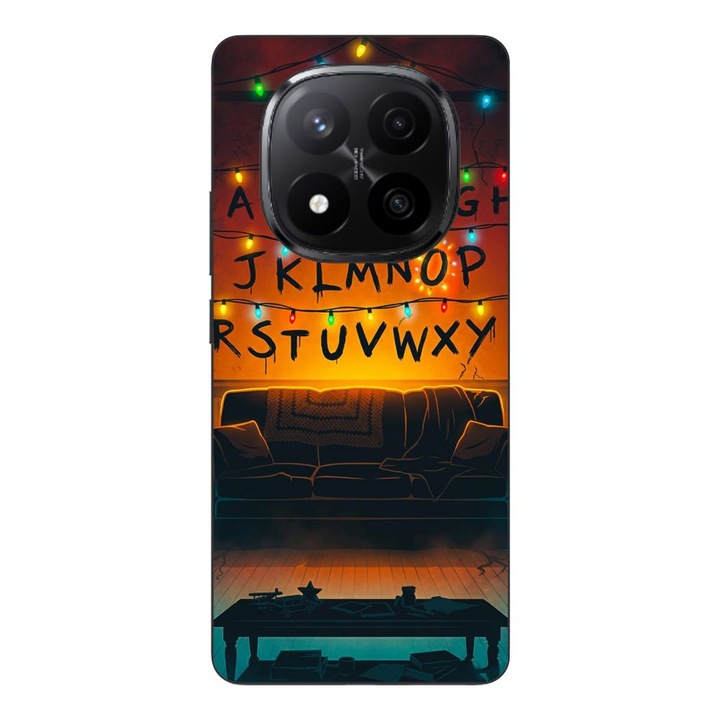 Husa compatibila cu Xiaomi Redmi Note 14 Pro Plus Silicon Gel Tpu Model Stranger Things Alphabet Fairy Lights