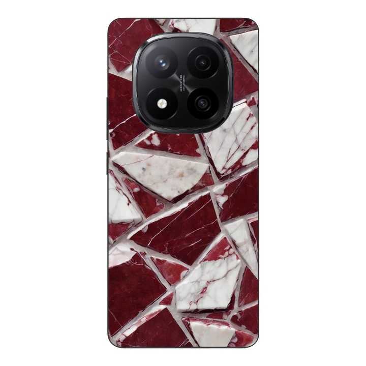 Husa compatibila cu Xiaomi Redmi Note 14 Pro Plus Silicon Gel Tpu Model Broken Glass Red Blood