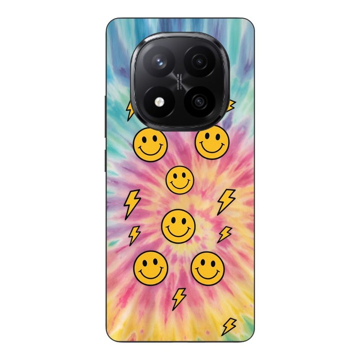 Husa compatibila cu Xiaomi Redmi Note 14 Pro Plus Silicon Gel Tpu Model Retro Smiley Faces