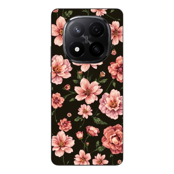 Husa compatibila cu Xiaomi Redmi Note 14 Pro Plus Silicon Gel Tpu Model Pink Spring Flowers