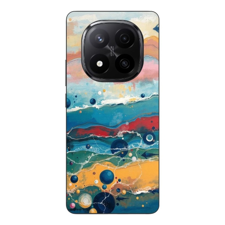 Husa compatibila cu Xiaomi Redmi Note 14 Pro Plus Silicon Gel Tpu Model Painted Waterworld