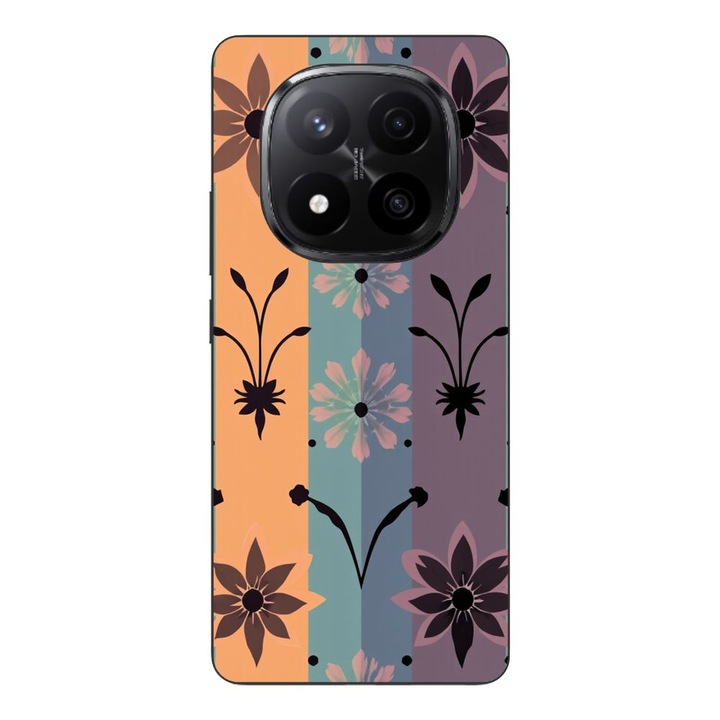 Husa compatibila cu Xiaomi Redmi Note 14 Pro Plus Silicon Gel Tpu Model Vintage Decal Flower