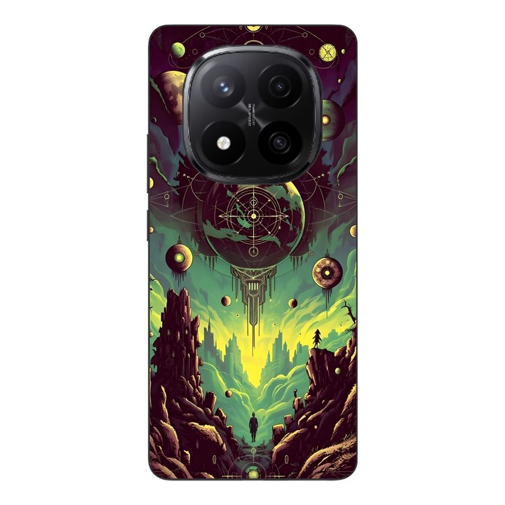 Husa compatibila cu Xiaomi Redmi Note 14 Pro Plus Silicon Gel Tpu Model Mystical Planet