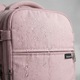 Раница за пътуване, Zagatto ZG1123, 40x30x20 см, Ръчен багаж за самолет WizzAir Ryanair, 10 кг, Горна и странична дръжка, Компресионни презрамки, Водоустойчива, Прикрепяне към количка, 24L, Идеална за градски почивки и бизнес пътувания, Розова