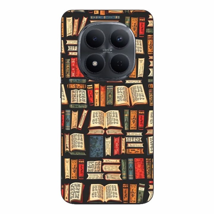 Husa compatibila cu Xiaomi Redmi Note 15 Pro Plus Silicon Gel Tpu Model Books Pattern