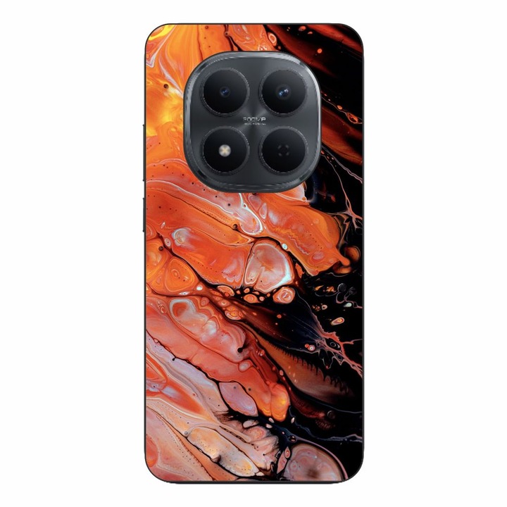 Husa compatibila cu Xiaomi Redmi Note 15 Pro Plus Silicon Gel Tpu Model Abstract Lava Flow