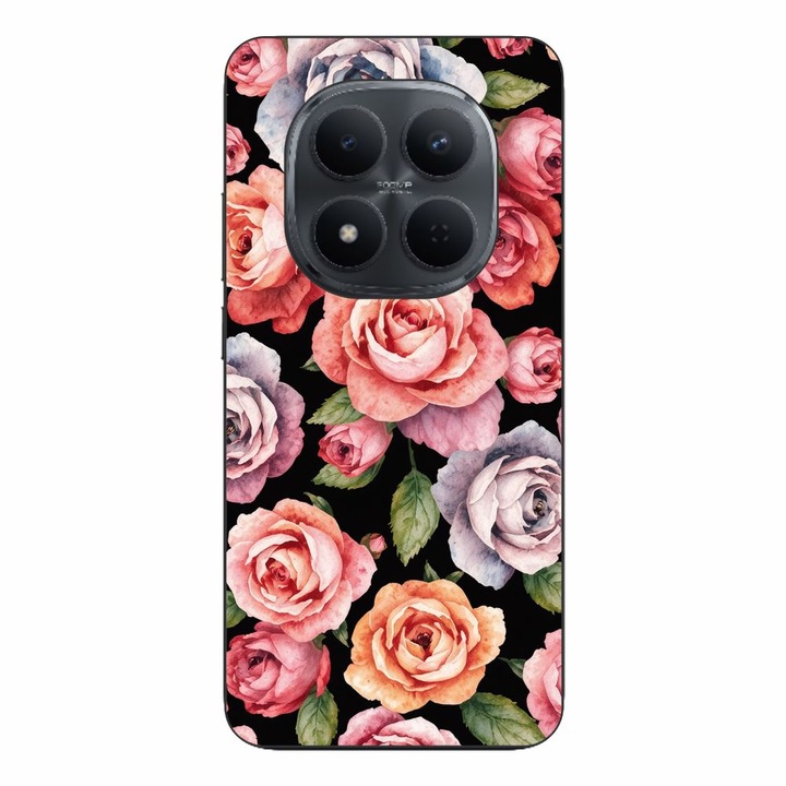 Husa compatibila cu Xiaomi Redmi Note 15 Pro Plus Silicon Gel Tpu Model Colorfull Roses Pattern