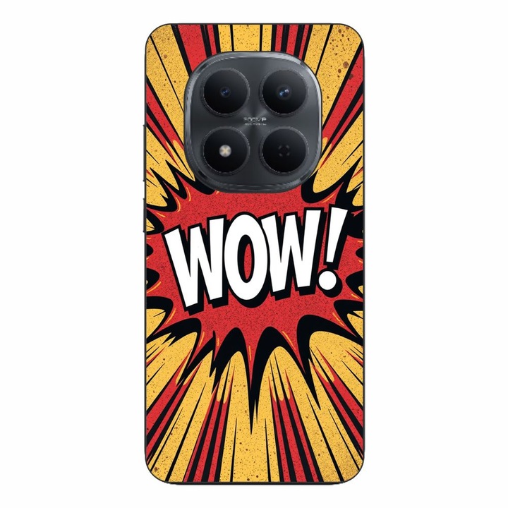 Husa compatibila cu Xiaomi Redmi Note 15 Pro Plus Silicon Gel Tpu Model Comic Book WOW Text