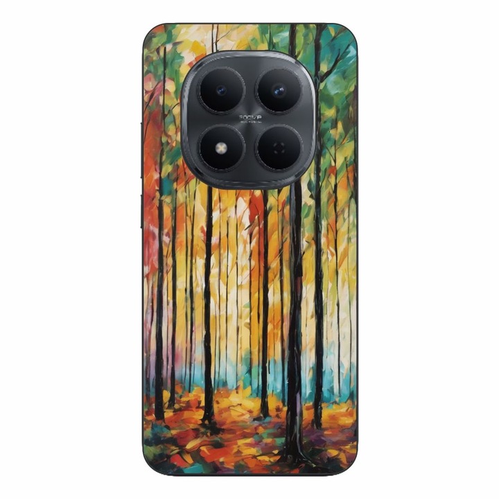 Husa compatibila cu Xiaomi Redmi Note 15 Pro Plus Silicon Gel Tpu Model Colored Forest Art