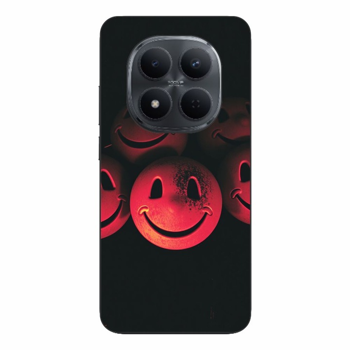 Husa compatibila cu Xiaomi Redmi Note 15 Pro Plus Silicon Gel Tpu Model Grungy Smiley Faces