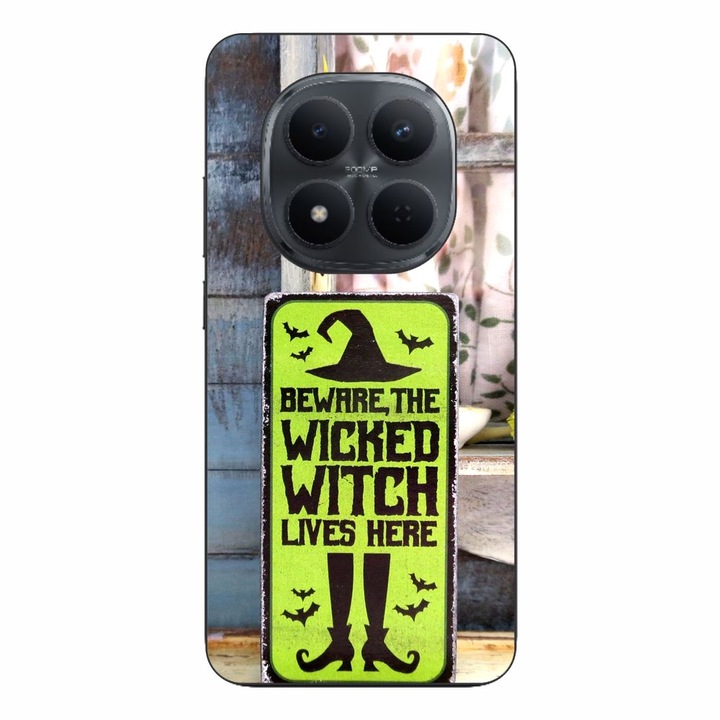 Husa compatibila cu Xiaomi Redmi Note 15 Pro Plus Silicon Gel Tpu Model Halloween Wicked Witch Lives Here