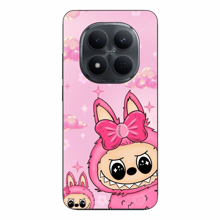 Husa compatibila cu Xiaomi Redmi Note 15 Pro Plus Silicon Gel Tpu Model Labubu Pink Fantasy