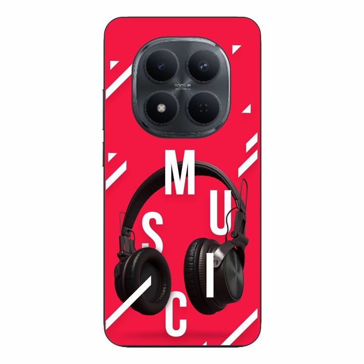 Husa compatibila cu Xiaomi Redmi Note 15 Pro Plus Silicon Gel Tpu Model Music Headphones