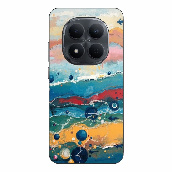 Husa compatibila cu Xiaomi Redmi Note 15 Pro Plus Silicon Gel Tpu Model Painted Waterworld