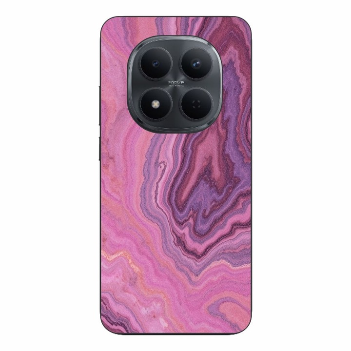Husa compatibila cu Xiaomi Redmi Note 15 Pro Plus Silicon Gel Tpu Model Pink Quartz Marble