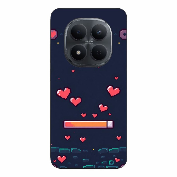 Husa compatibila cu Xiaomi Redmi Note 15 Pro Plus Silicon Gel Tpu Model Pixelated Healthbar