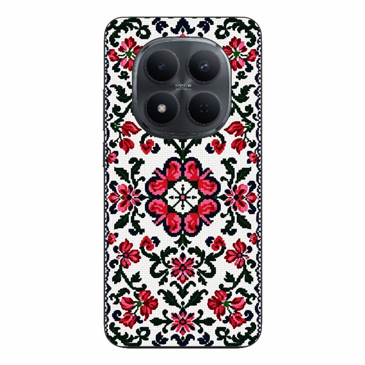 Husa compatibila cu Xiaomi Redmi Note 15 Pro 5G Silicon Gel Tpu Model Traditional Knit Design
