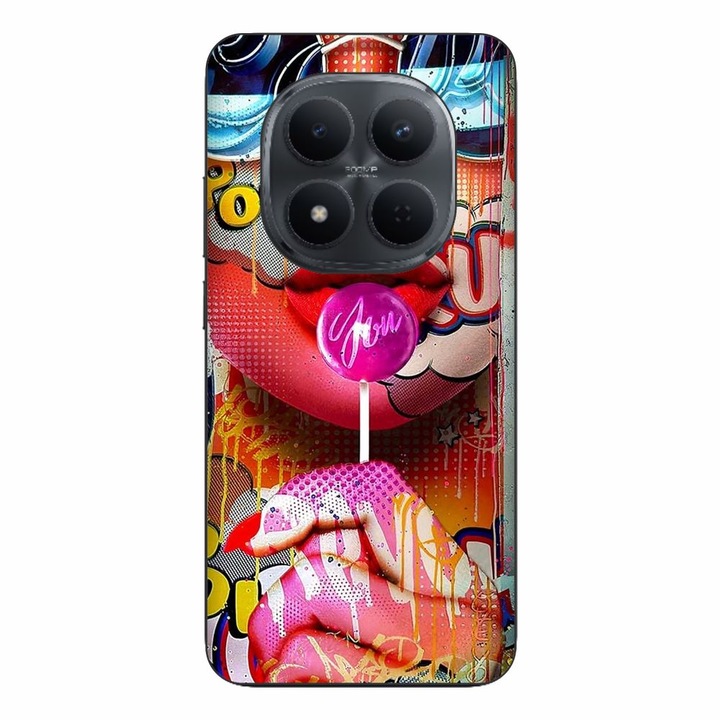 Husa compatibila cu Xiaomi Redmi Note 15 Pro 5G Silicon Gel Tpu Model Pop Art Lolipop