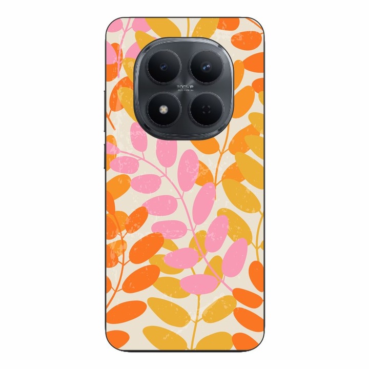 Husa compatibila cu Xiaomi Redmi Note 15 Pro 5G Silicon Gel Tpu Model Summer Leaves