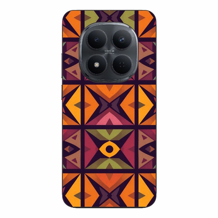 Husa compatibila cu Xiaomi Redmi Note 15 Pro 5G Silicon Gel Tpu Model Tribal Retro Shapes