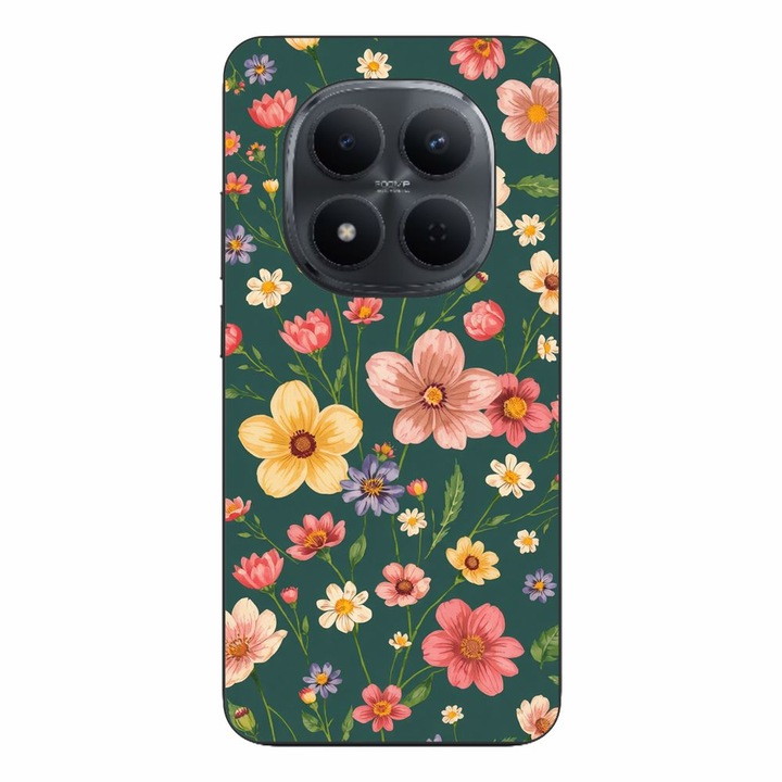 Husa compatibila cu Xiaomi Redmi Note 15 Pro Plus Silicon Gel Tpu Model Vintage Spring Flowers
